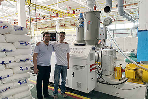 Successful Commissioning on PPR/PE Three Layers Pipe Production Line In Uzbekistan Customer's Factory